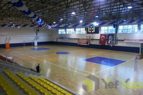 Anadolu Yakası Spor Kompleksi Tek Kiriş Ahşap Spor Zemin Sistemi